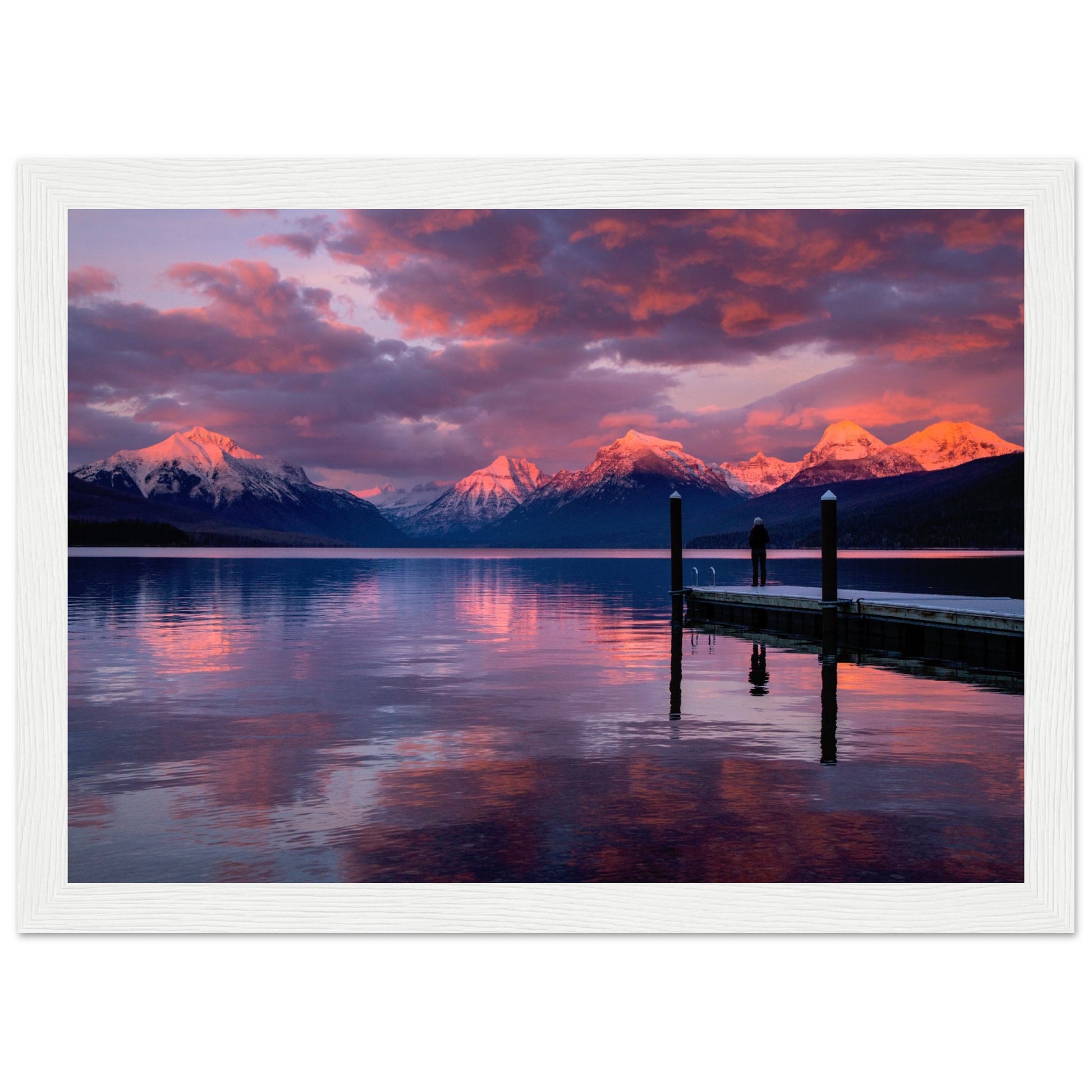 Abendglut am Lake McDonald - Aurora Designs