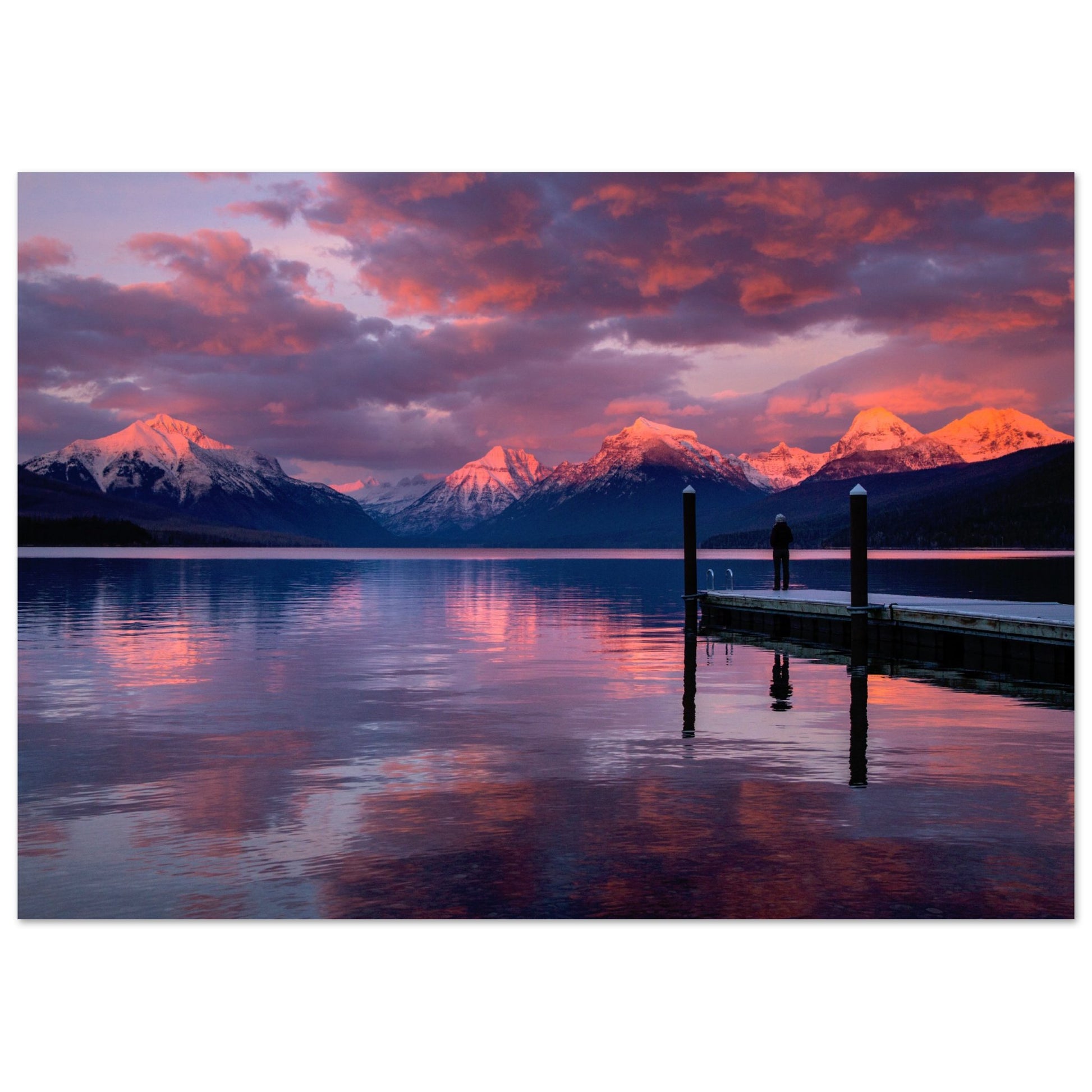 Abendglut am Lake McDonald - Aurora Designs