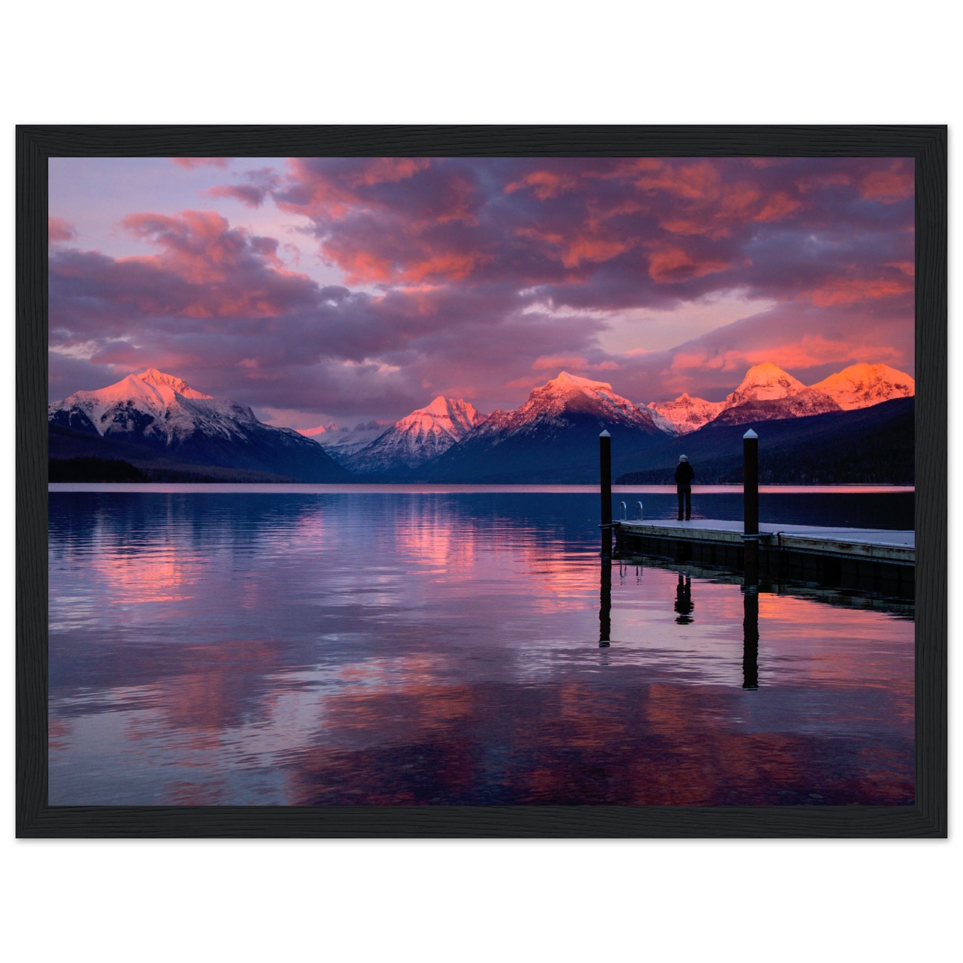 Abendglut am Lake McDonald - Aurora Designs