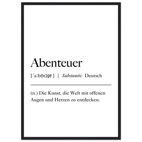 Abenteuer Definition - Aurora Designs