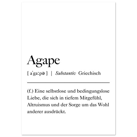 Agape Definition - Aurora Designs