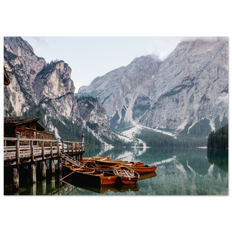 Alpiner Morgen am Lago di Braies - Aurora Designs