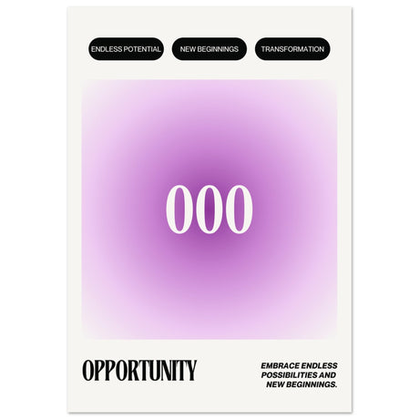 Angel Number 000 Opportunity V.1 - Aurora Designs