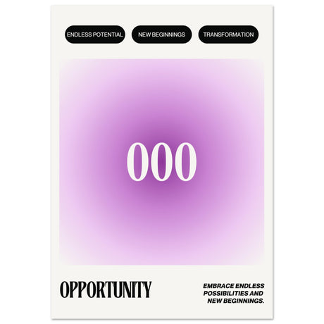 Angel Number 000 Opportunity V.1 - Aurora Designs