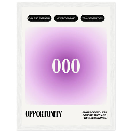 Angel Number 000 Opportunity V.1 - Aurora Designs