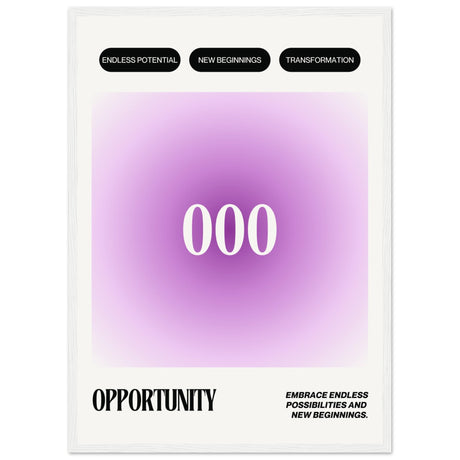 Angel Number 000 Opportunity V.1 - Aurora Designs