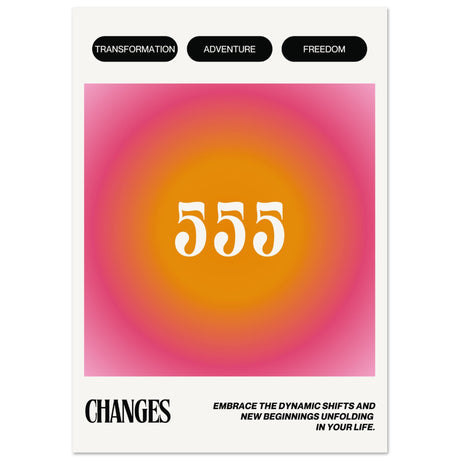 Angel Number 555 Change V.1 - Aurora Designs