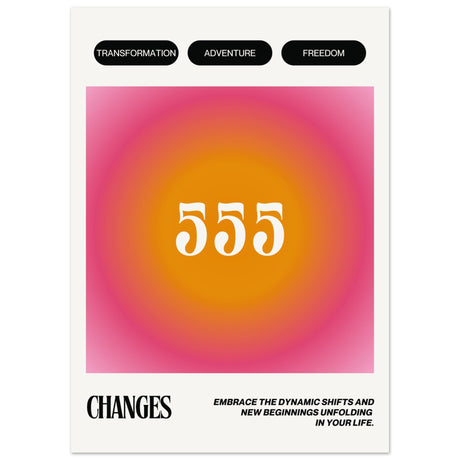 Angel Number 555 Change V.1 - Aurora Designs