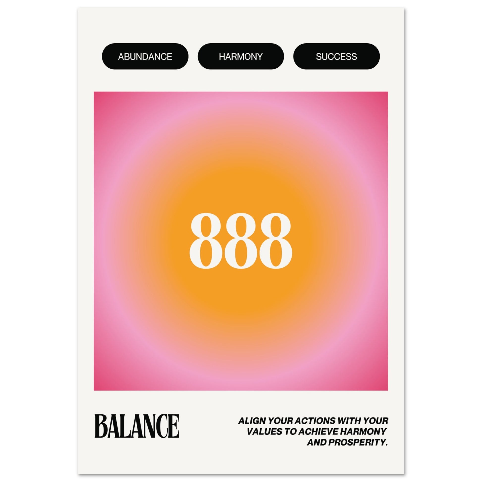 Angel Number 888 Balance V.1 - Aurora Designs