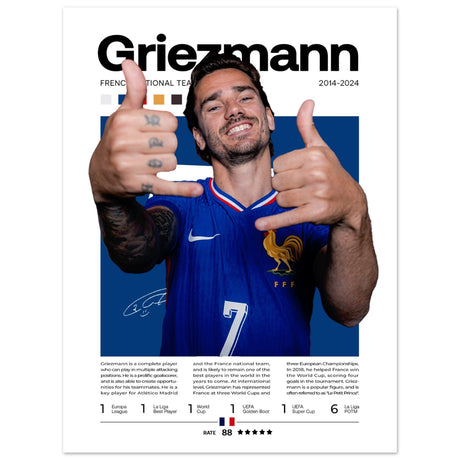 Antoine Griezmann - Französische Fußballnationalmannschaft - Aurora Designs