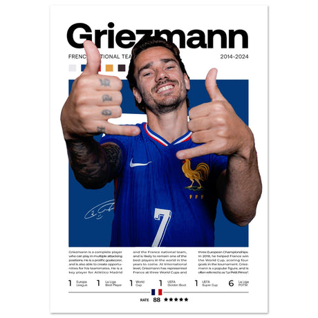 Antoine Griezmann - Französische Fußballnationalmannschaft - Aurora Designs