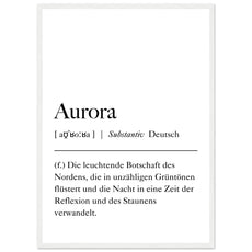 Aurora Definition - Aurora Designs