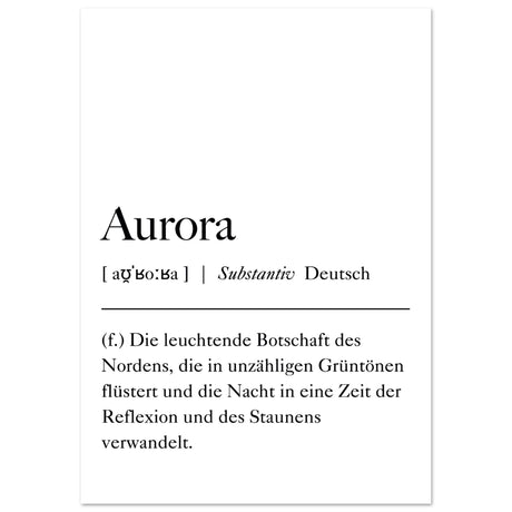 Aurora Definition - Aurora Designs