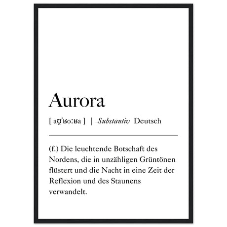 Aurora Definition - Aurora Designs