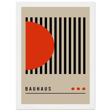 Bauhaus Rot - Schwarz Kontrast - Aurora Designs