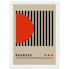 Bauhaus Rot - Schwarz Kontrast - Aurora Designs