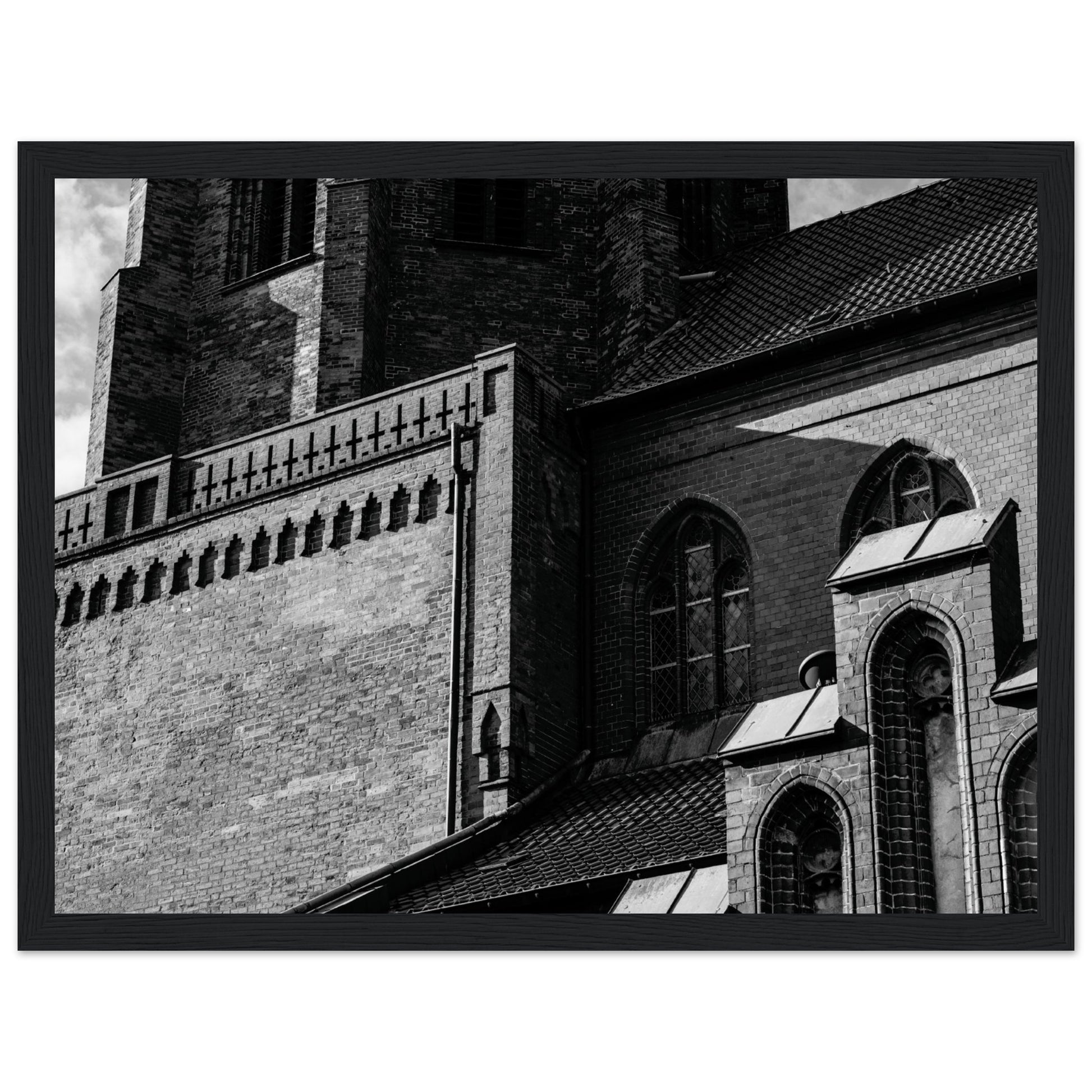 Buxtehuder Peterskirche in Monochrom - Aurora Designs