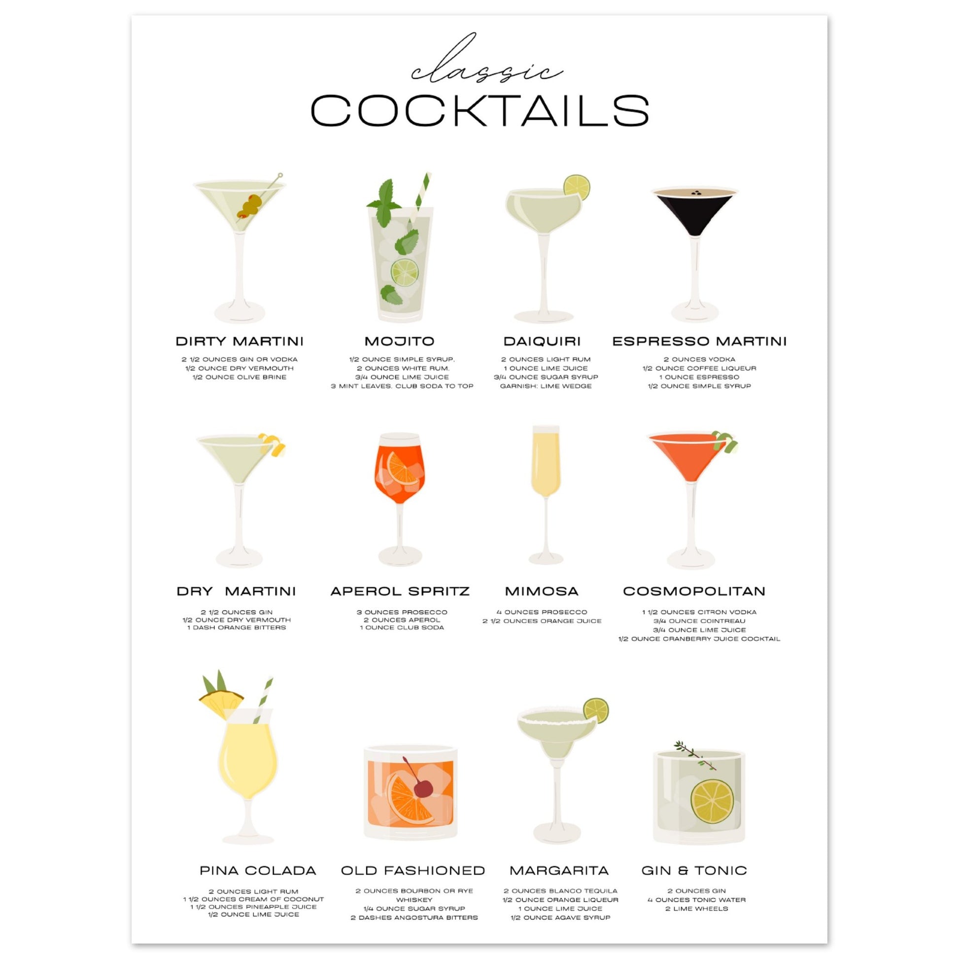 Classic Cocktails V.1 - Aurora Designs