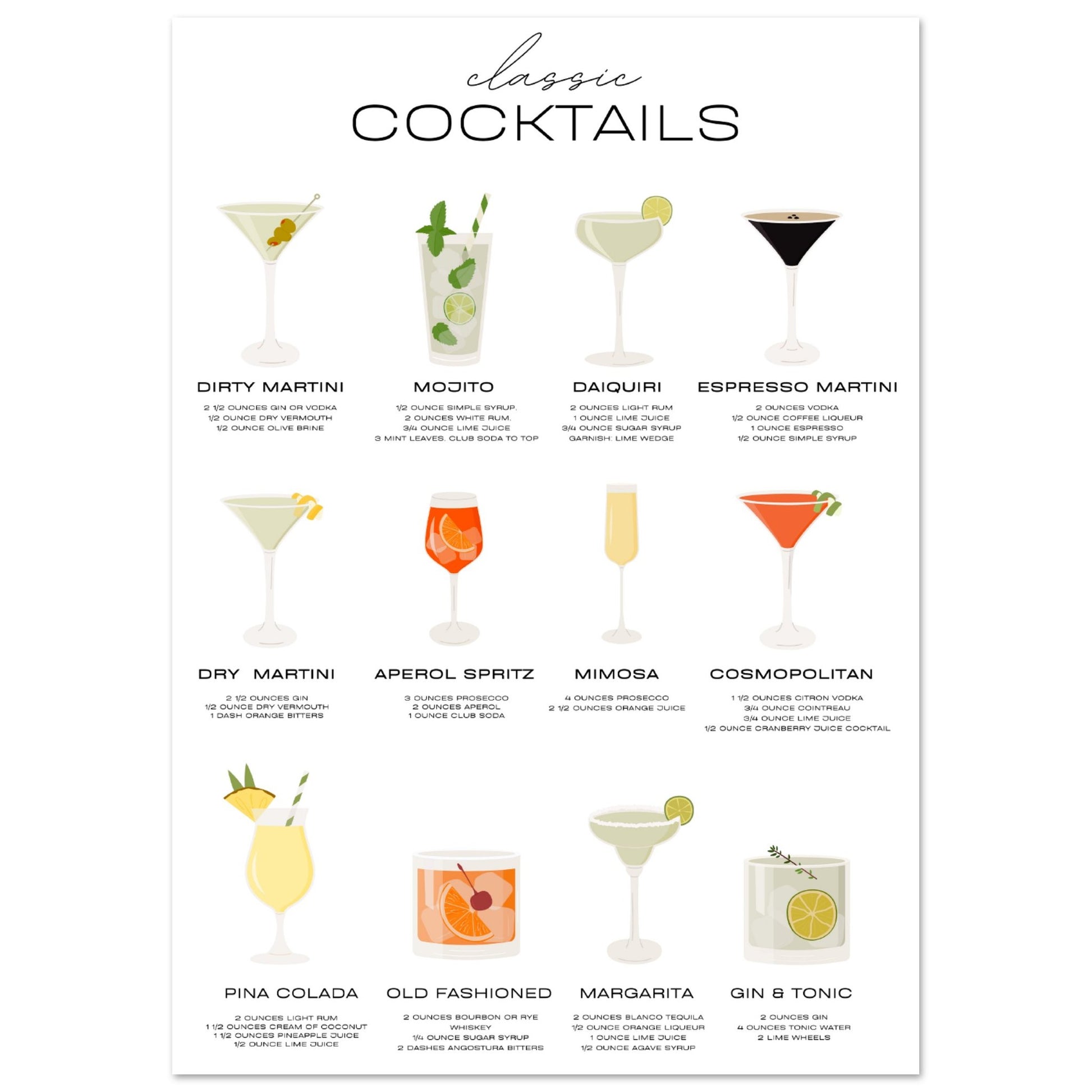 Classic Cocktails V.1 - Aurora Designs