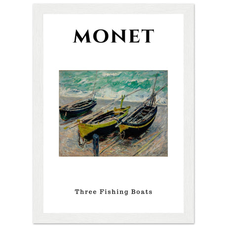 Claude Monet - Barken von Étretat (Drei Fischerboote) - Aurora Designs