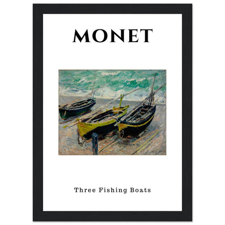 Claude Monet - Barken von Étretat (Drei Fischerboote) - Aurora Designs