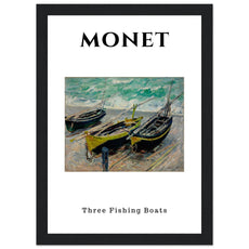 Claude Monet - Barken von Étretat (Drei Fischerboote) - Aurora Designs