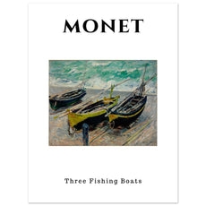 Claude Monet - Barken von Étretat (Drei Fischerboote) - Aurora Designs