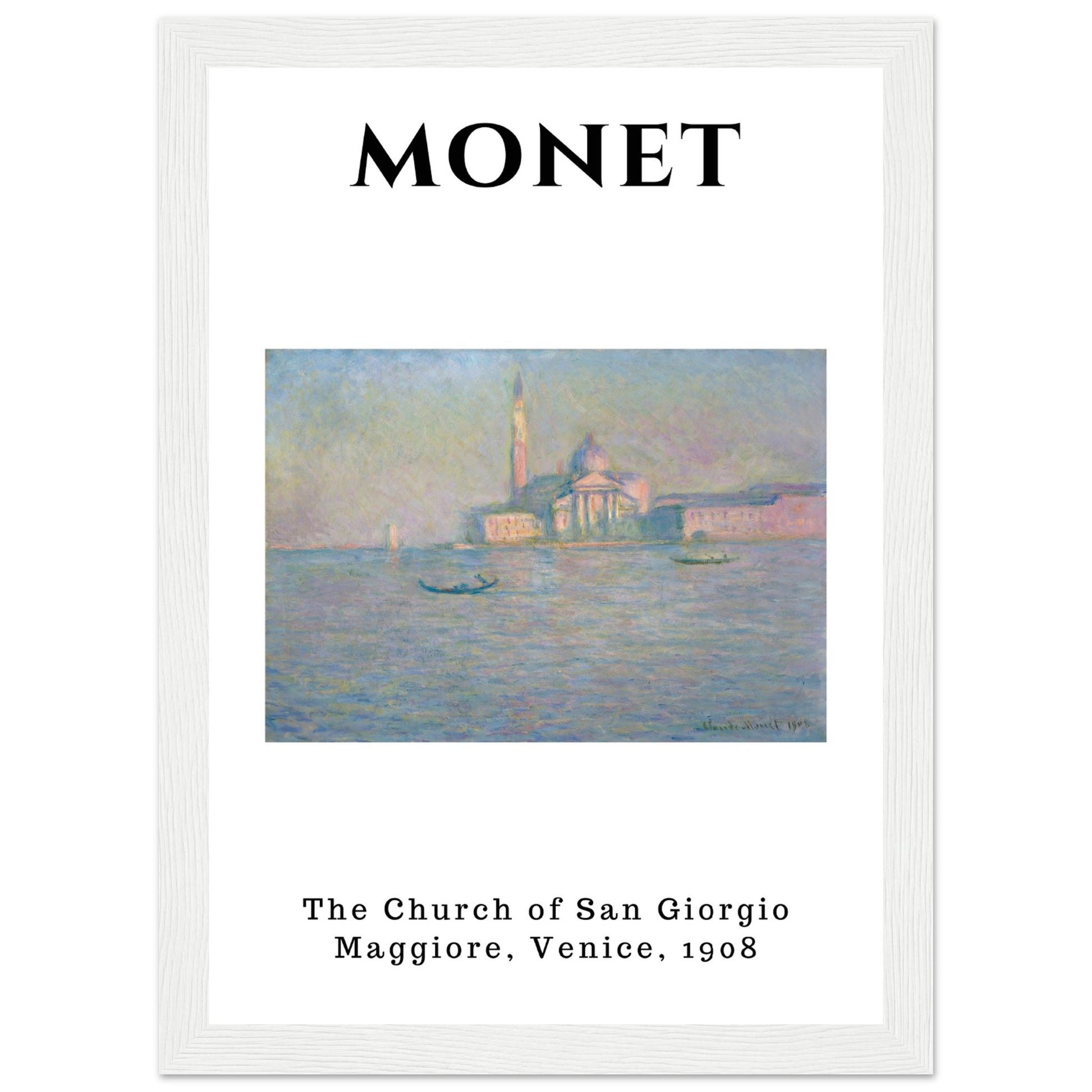 Claude Monet - Die Kirche von San Giorgio Maggiore, Venedig, 1908 - Aurora Designs