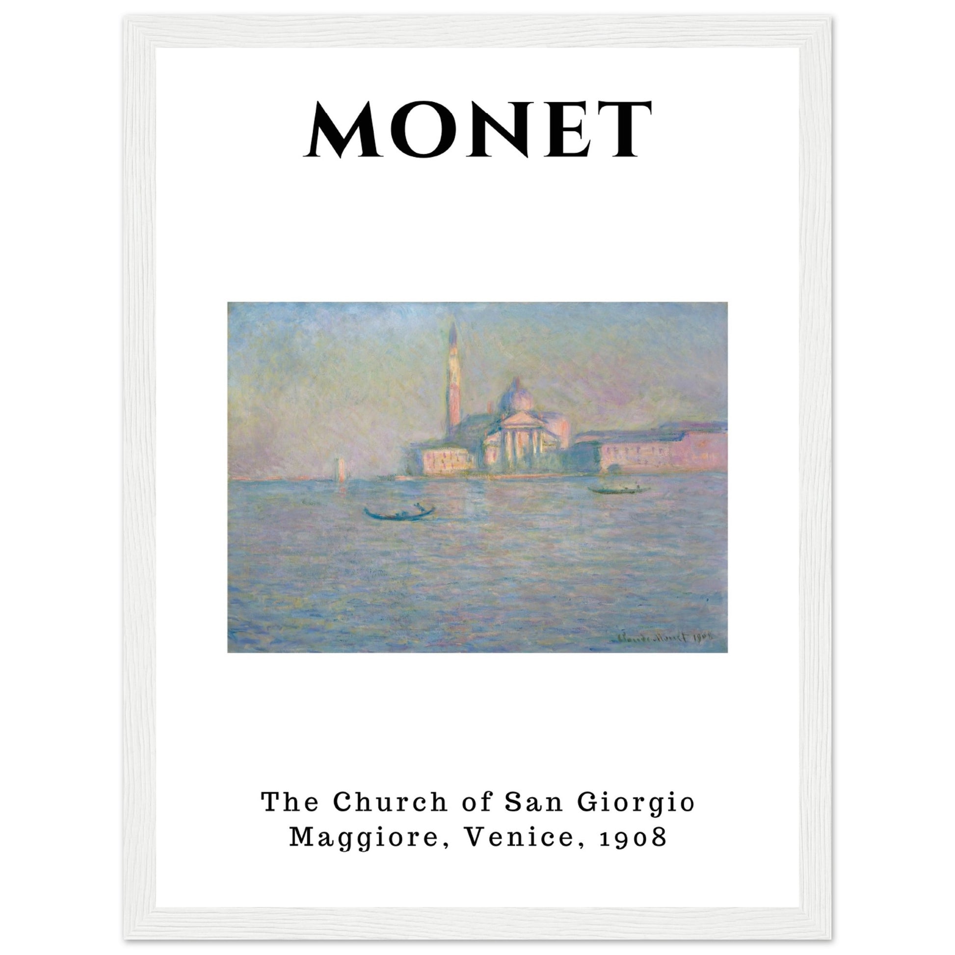 Claude Monet - Die Kirche von San Giorgio Maggiore, Venedig, 1908 - Aurora Designs