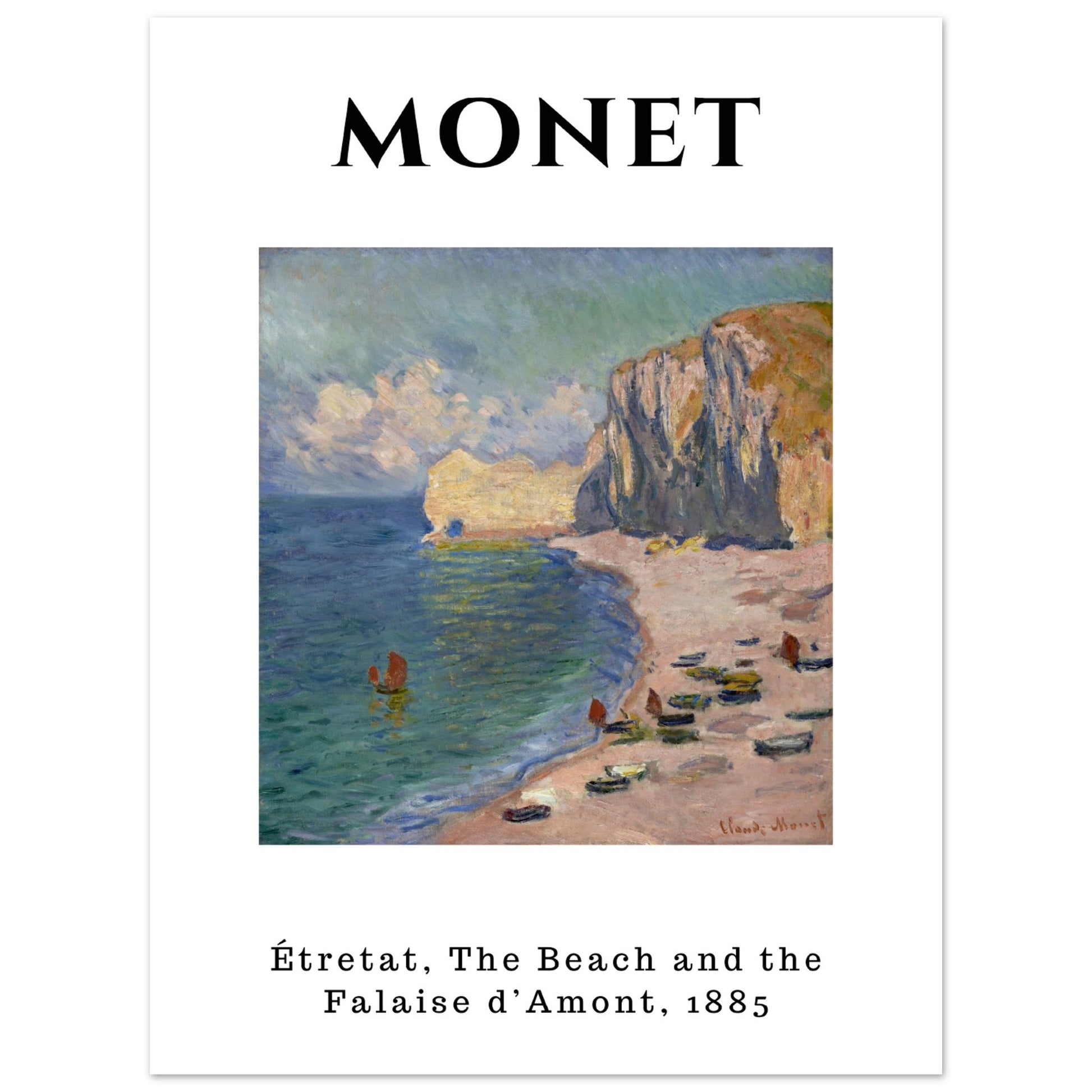 Claude Monet - Étretat: Der Strand und die Falaise d’Amont - Aurora Designs