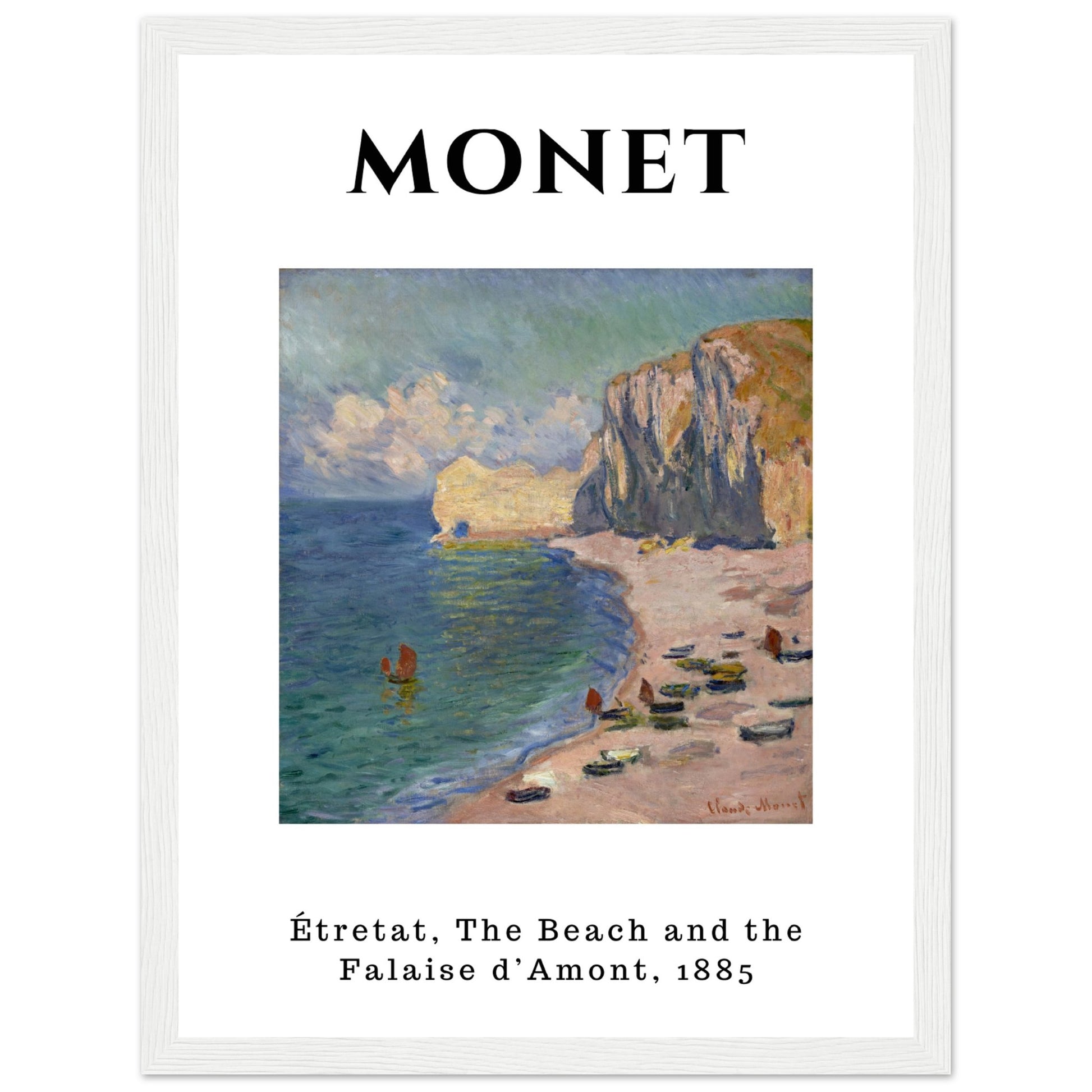 Claude Monet - Étretat: Der Strand und die Falaise d’Amont - Aurora Designs