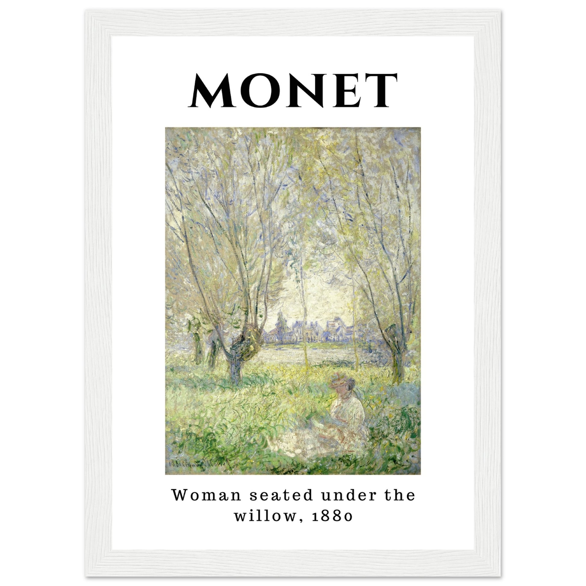 Claude Monet - Frau sitzend unter den Weiden - Aurora Designs