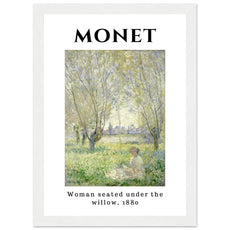 Claude Monet - Frau sitzend unter den Weiden - Aurora Designs