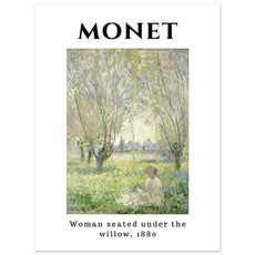 Claude Monet - Frau sitzend unter den Weiden - Aurora Designs