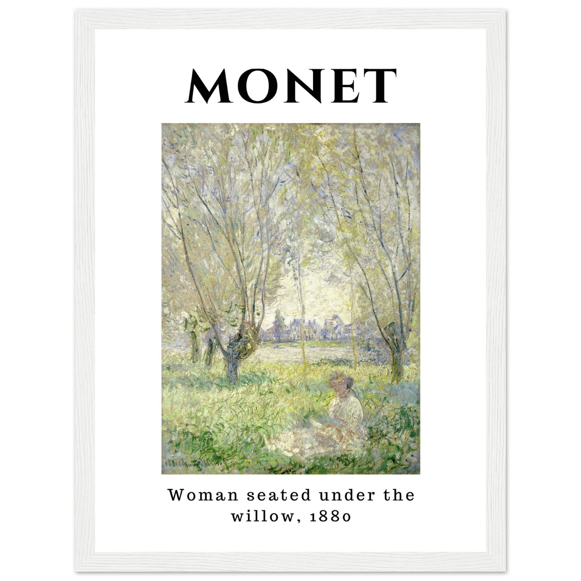 Claude Monet - Frau sitzend unter den Weiden - Aurora Designs