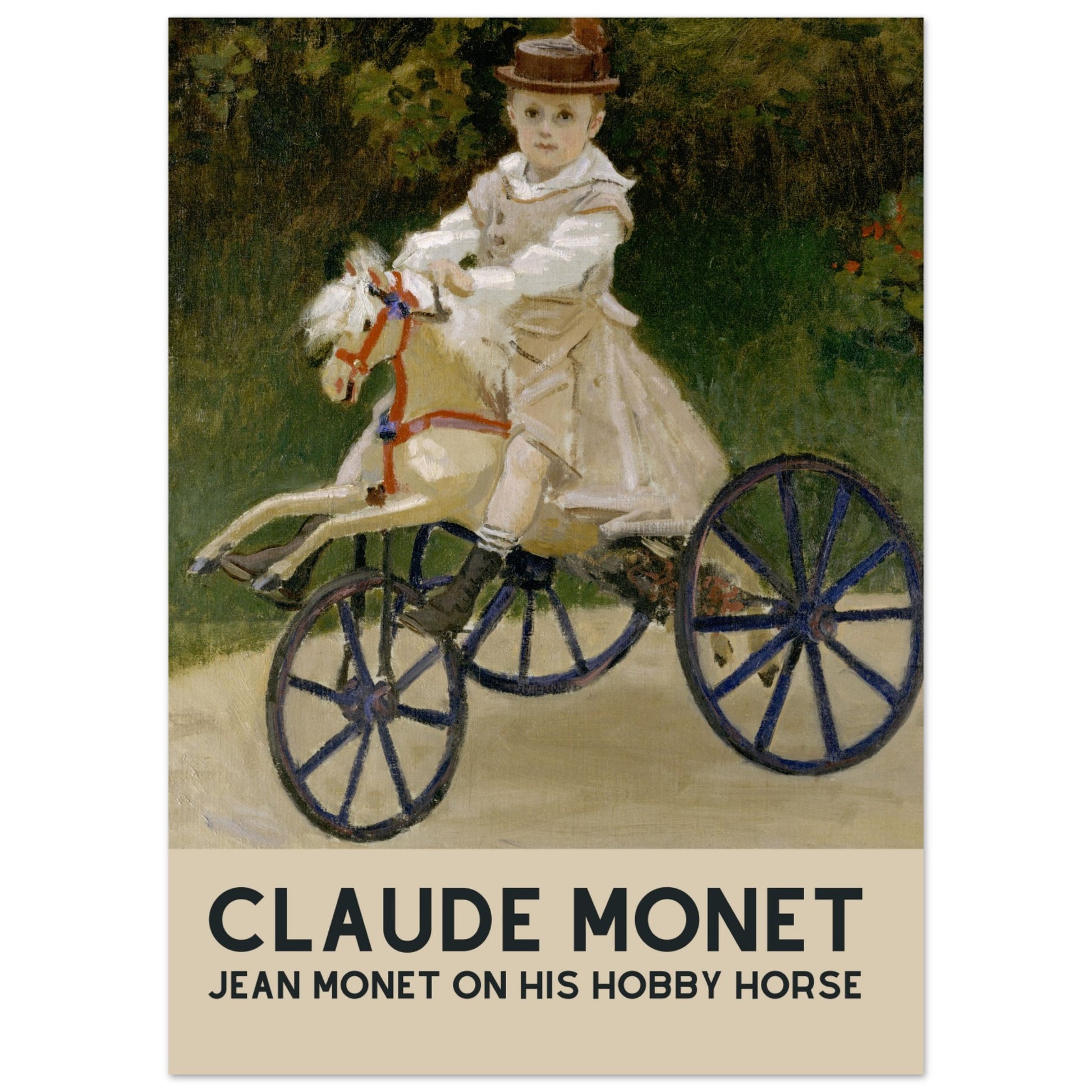 Claude Monet - Jean Monet auf seinem Pferdewägelchen - Aurora Designs