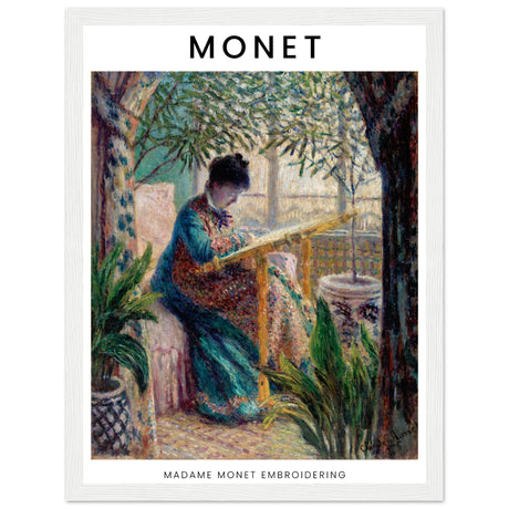 Claude Monet - Madame Monet beim Sticken - Aurora Designs