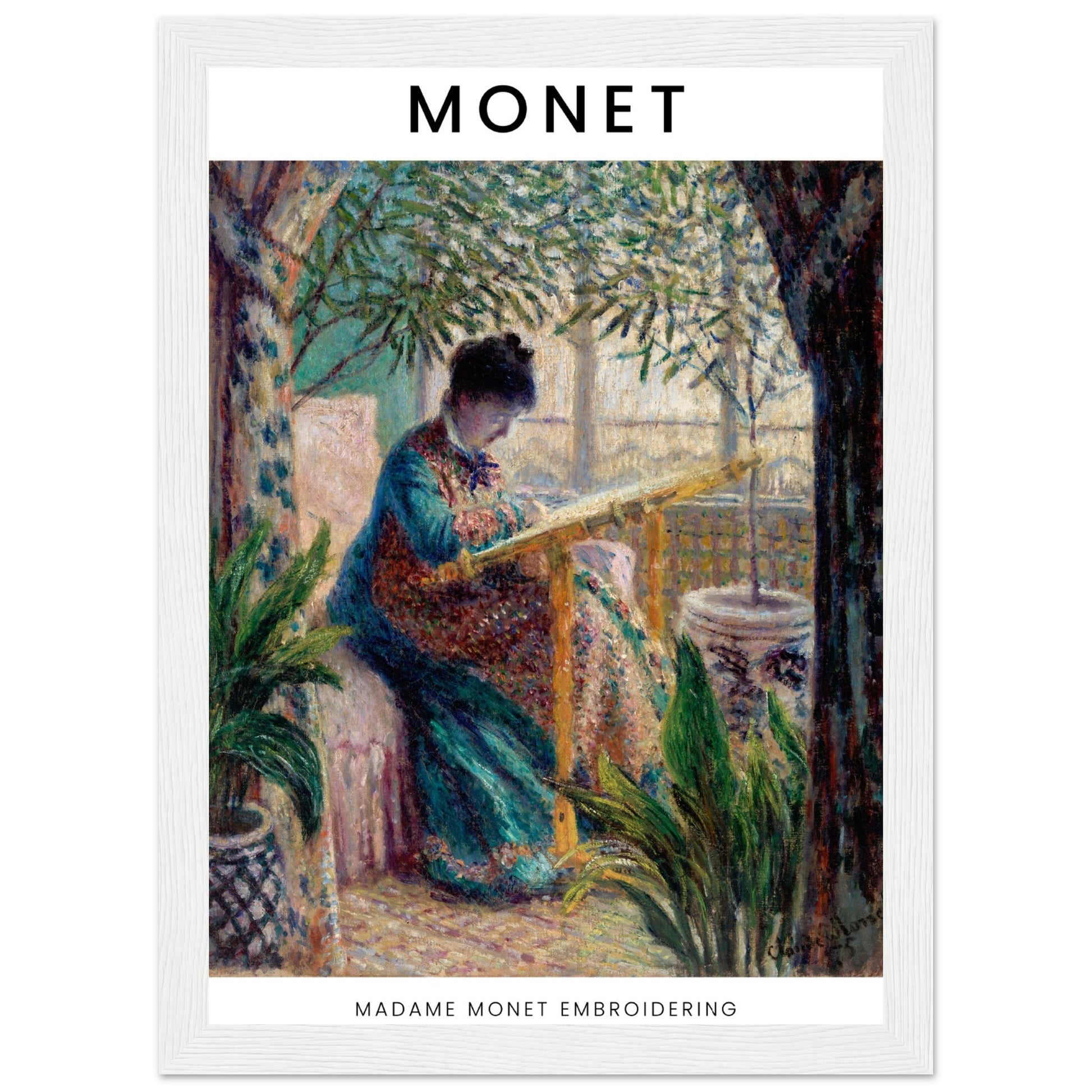 Claude Monet - Madame Monet beim Sticken - Aurora Designs