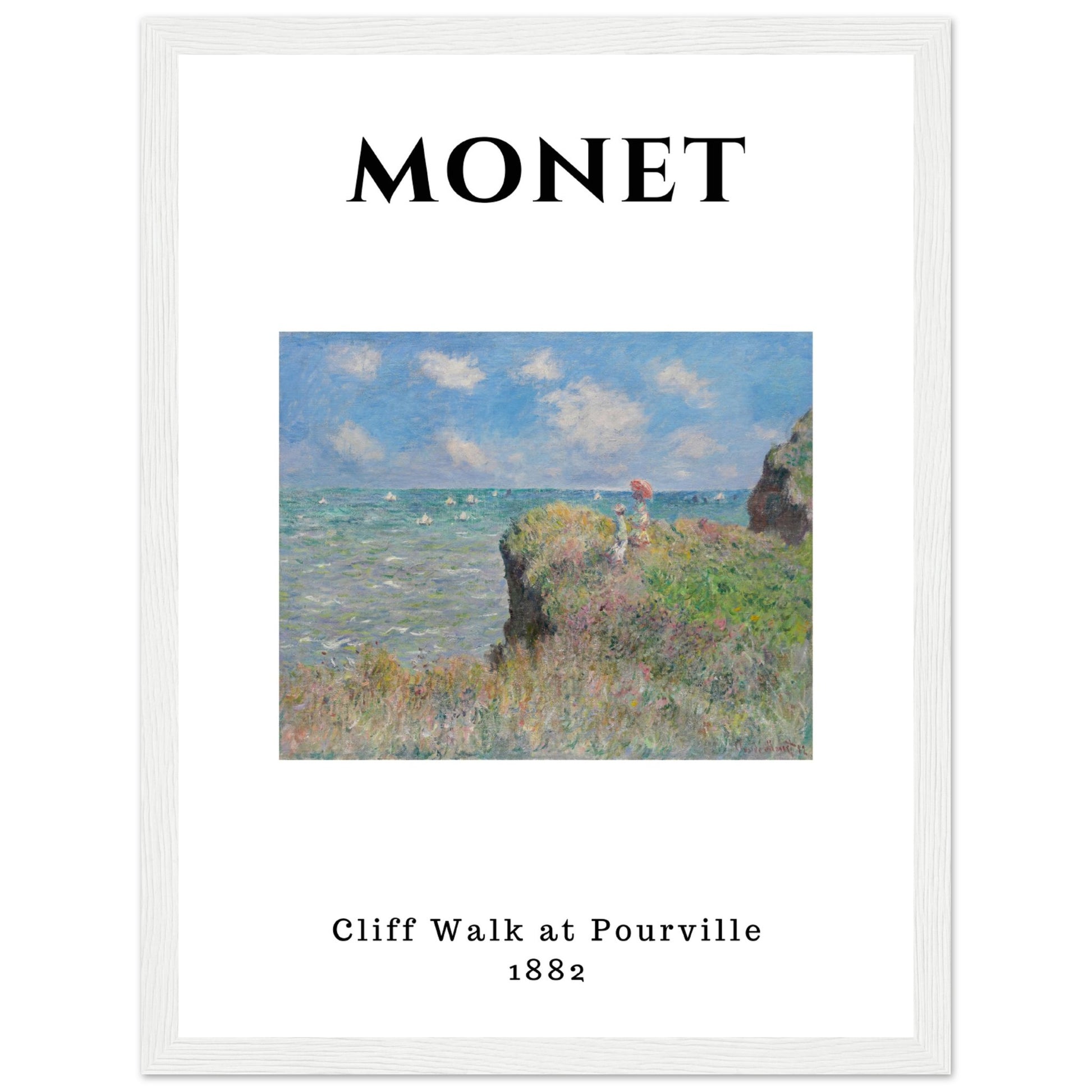 Claude Monet - Spaziergang über die Felsen von Pourville - Aurora Designs