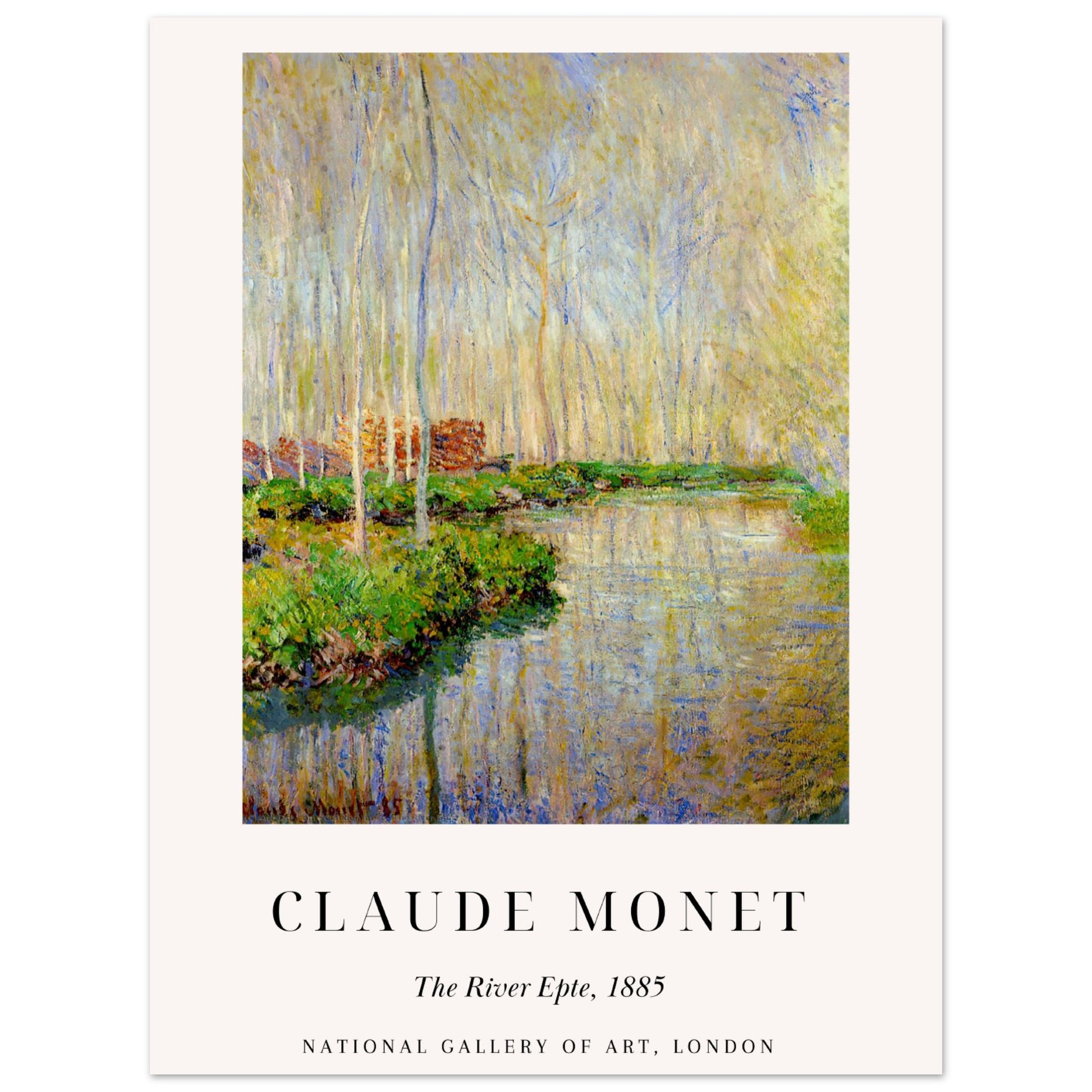 Claue Monet - Der Fluss Epte, 1885 - Aurora Designs