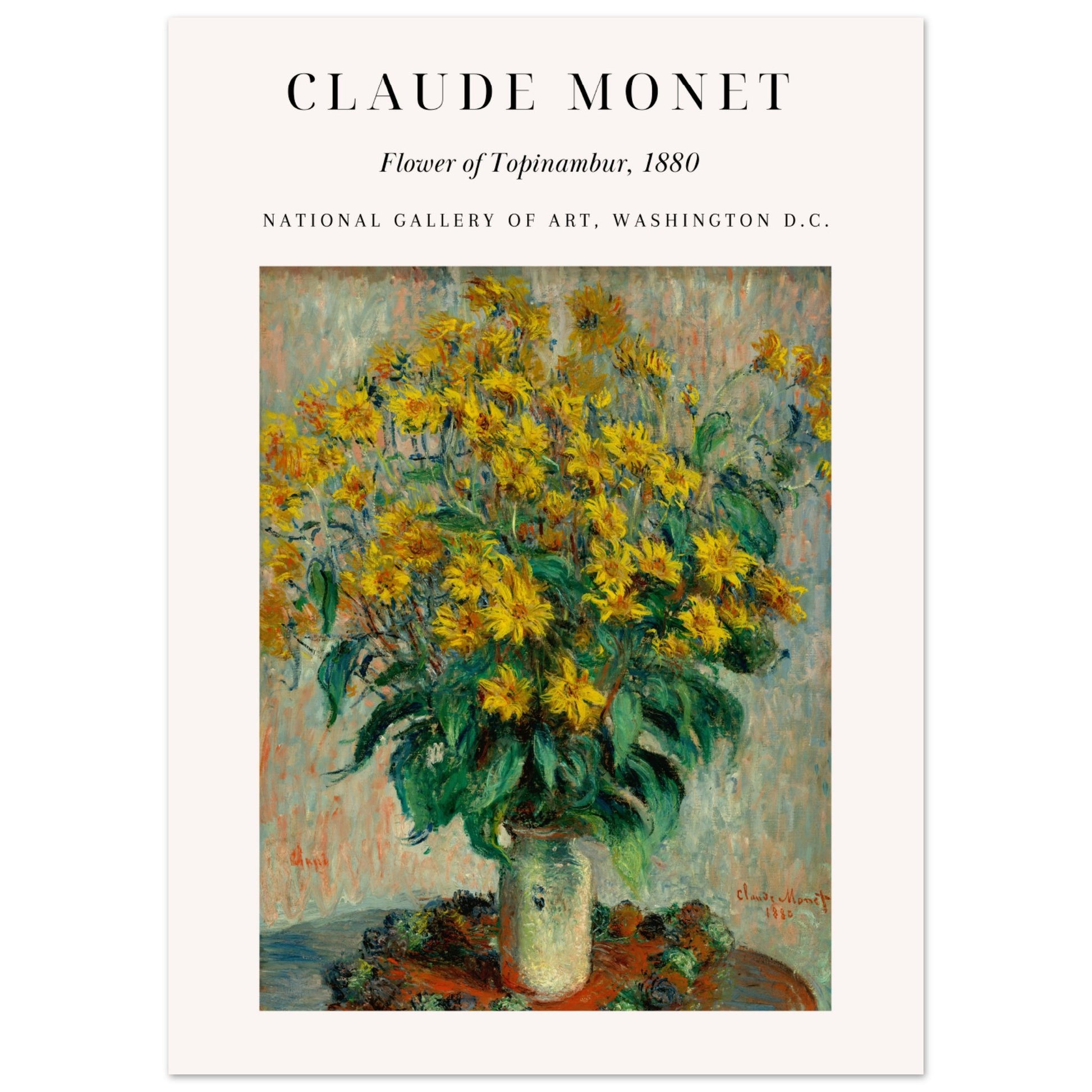 Claue Monet - Topinambur - Blüten - Aurora Designs