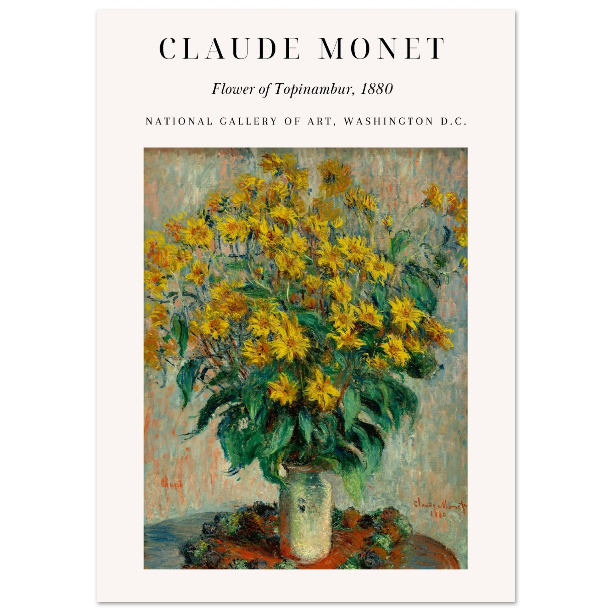 Claue Monet - Topinambur - Blüten - Aurora Designs