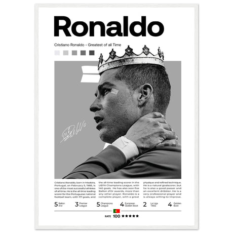 Cristiano Ronaldo - Greatest of all Time - GOAT - Aurora Designs