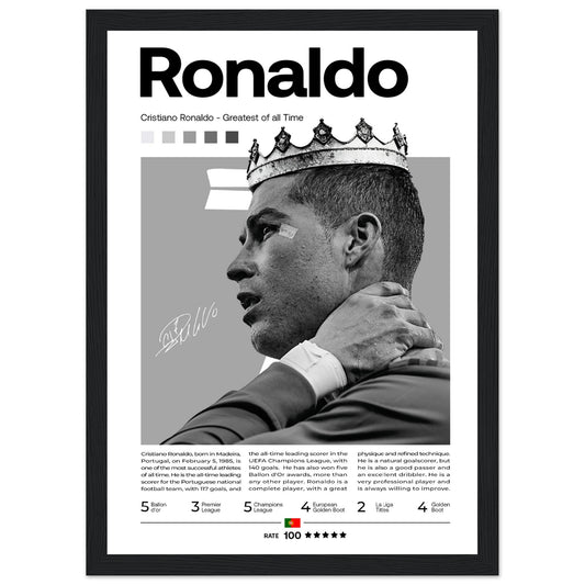 Cristiano Ronaldo - Greatest of all Time - GOAT - Aurora Designs