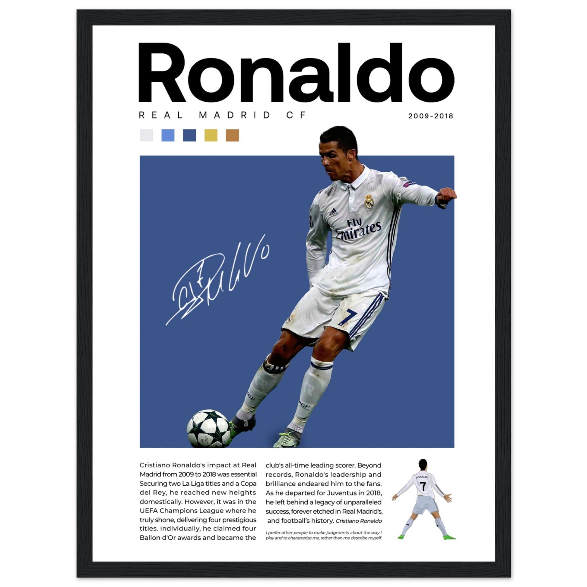 Cristiano Ronaldo - Real Madrid Edition 1 - Aurora Designs