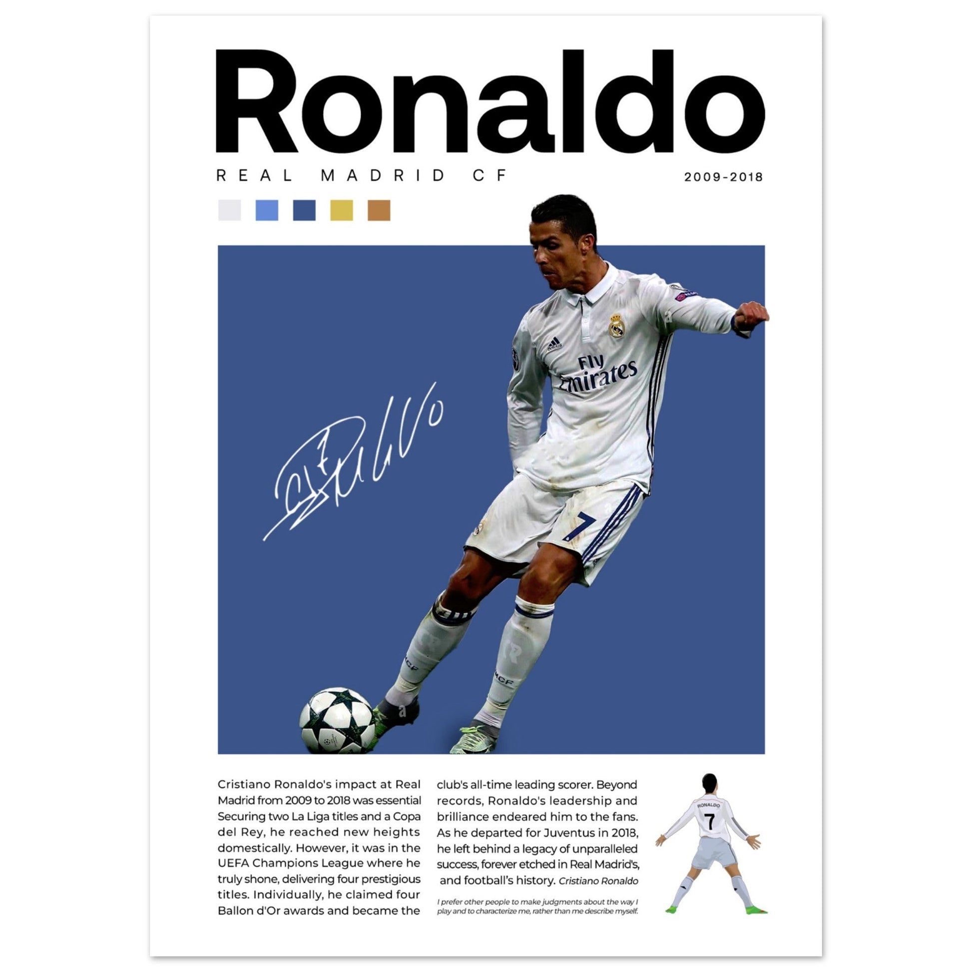 Cristiano Ronaldo - Real Madrid Edition 1 - Aurora Designs