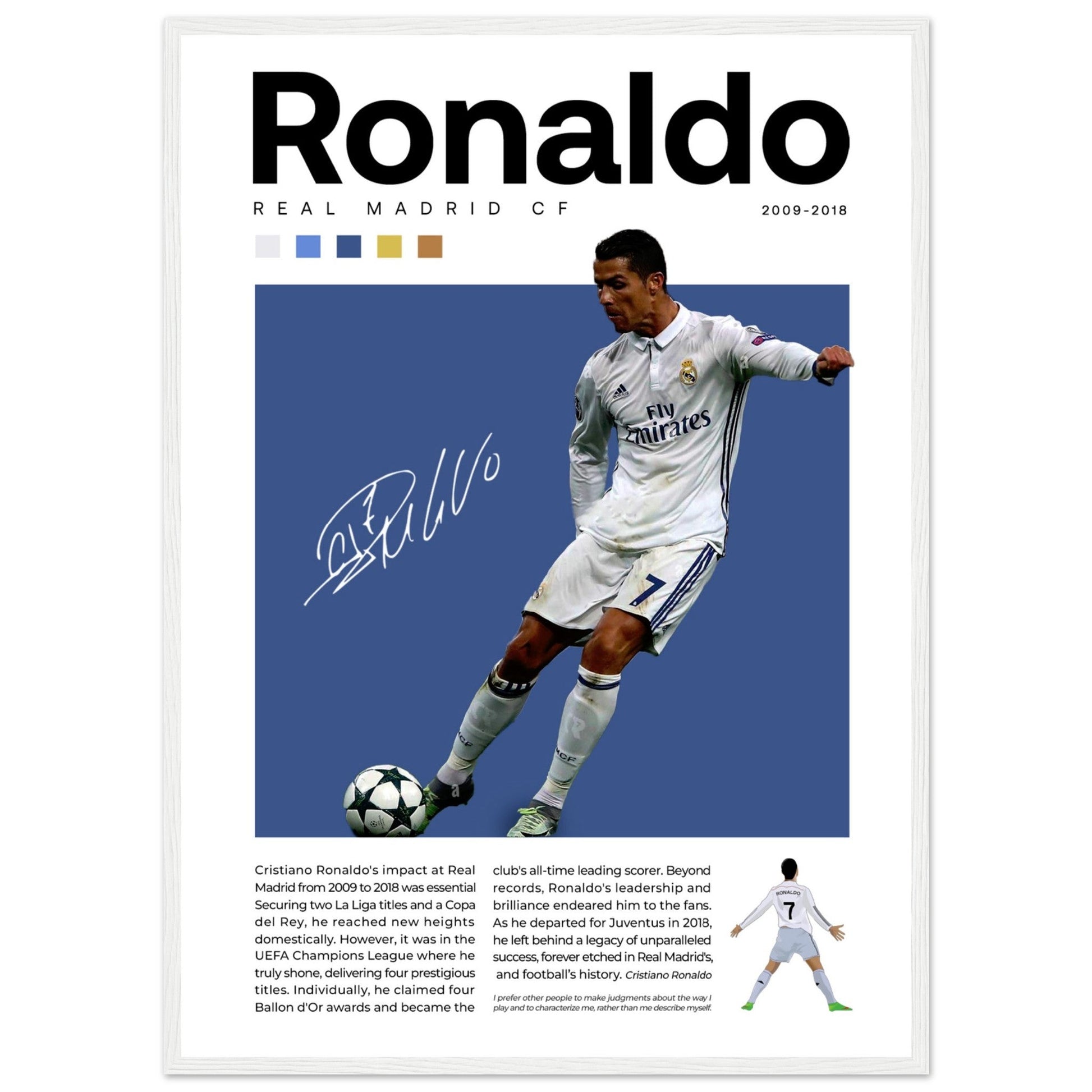 Cristiano Ronaldo - Real Madrid Edition 1 - Aurora Designs