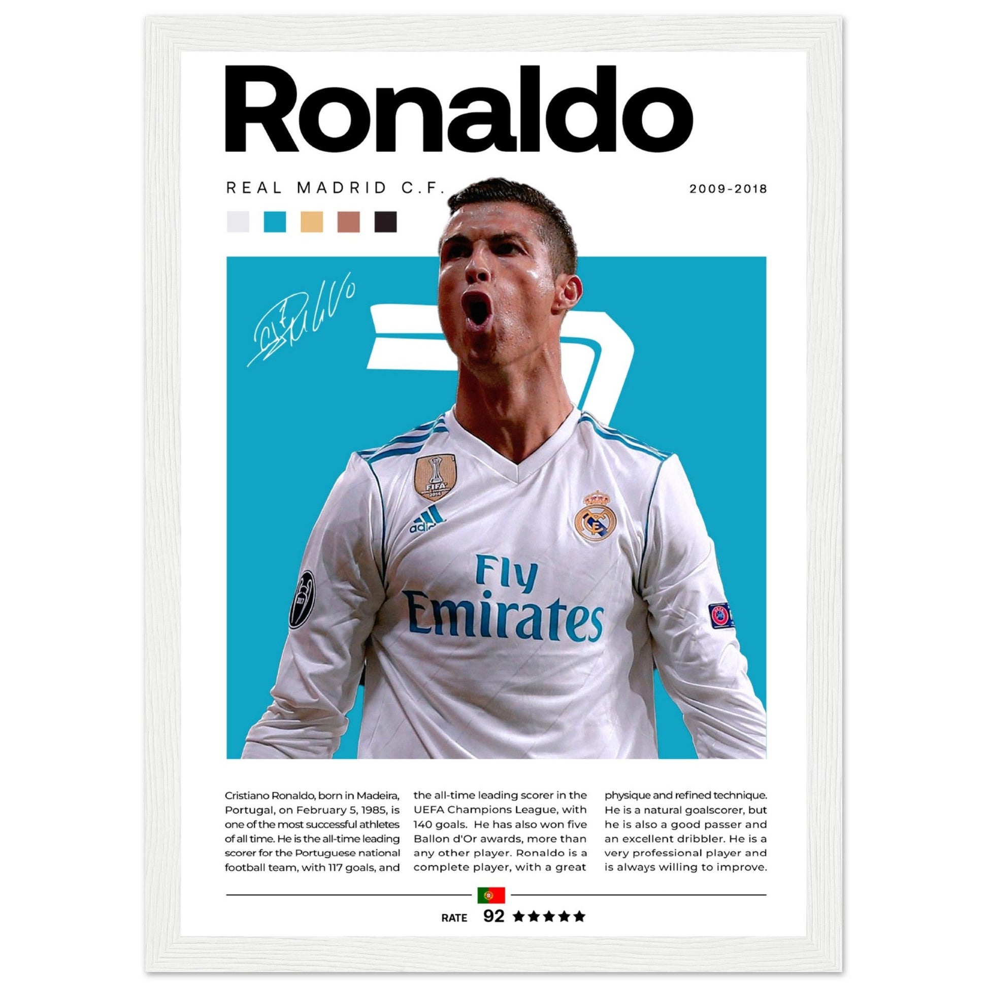 Cristiano Ronaldo - Real Madrid Edition 2 - Aurora Designs