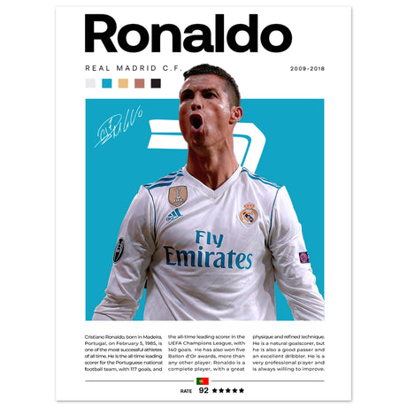 Cristiano Ronaldo - Real Madrid Edition 2 - Aurora Designs