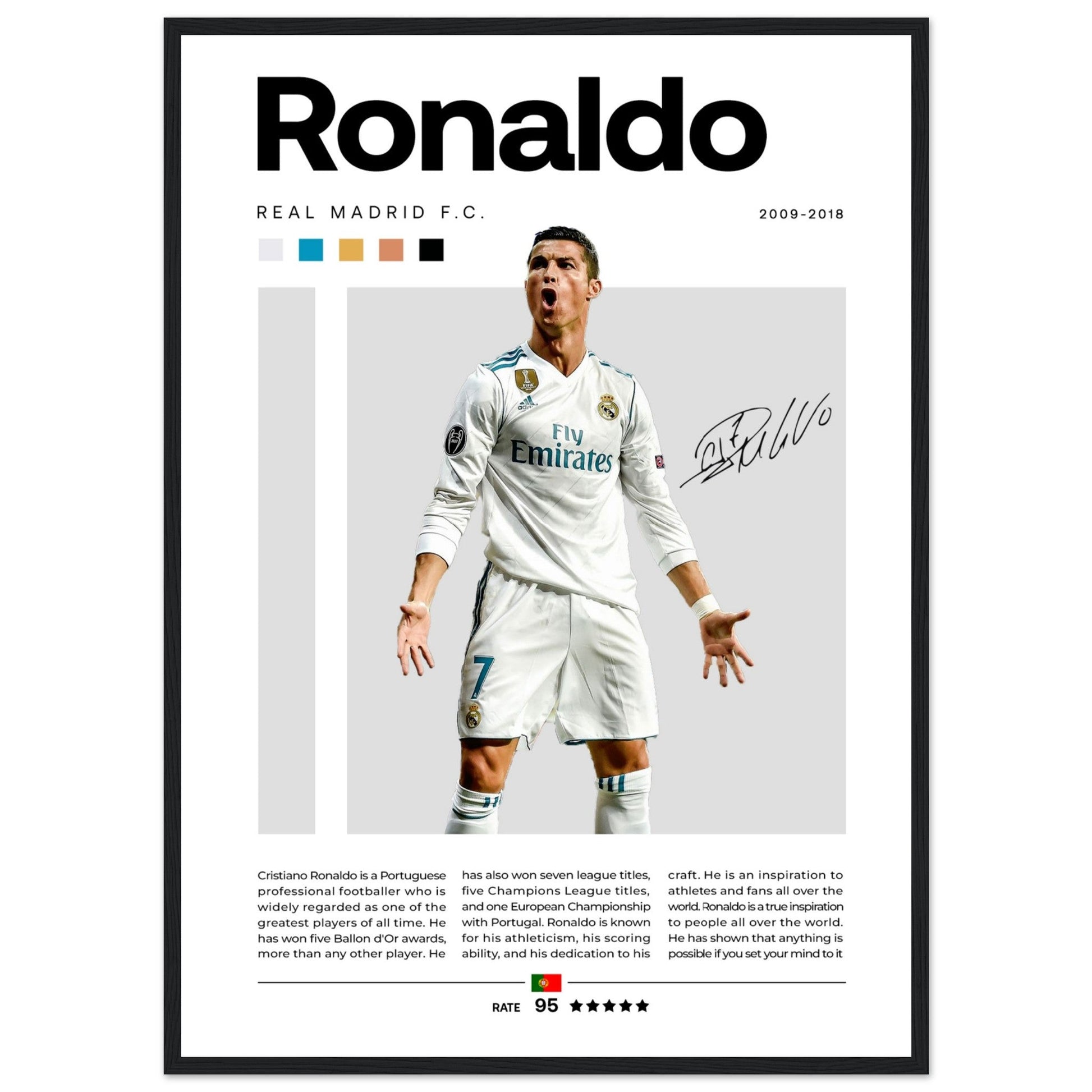 Cristiano Ronaldo - Real Madrid Edition 3 - Aurora Designs